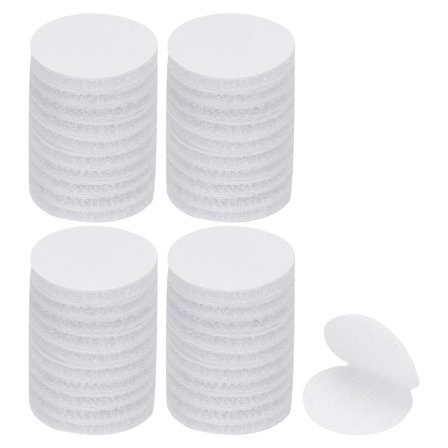 Uxcell 1 inch Round Hook and Loop Dot, Double Sided Sticky-Back, White 40 Pairs