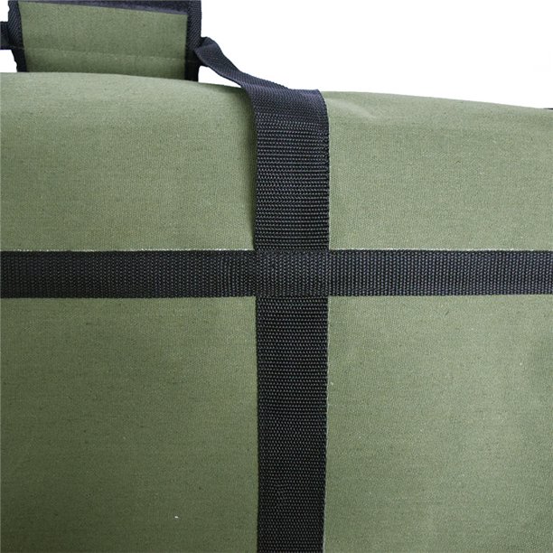 Estante de troncos extragrande, soporte duradero para leña, bolsa de almacenamiento de madera de poliéster resistente
