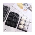 thumbnail image 4 of 100pcs 6 Cavities Plastic Mooncake Tray Transparent Muffin Cupcake Mochi Container Cookie Carrier Food Packaging Box, 4 of 5