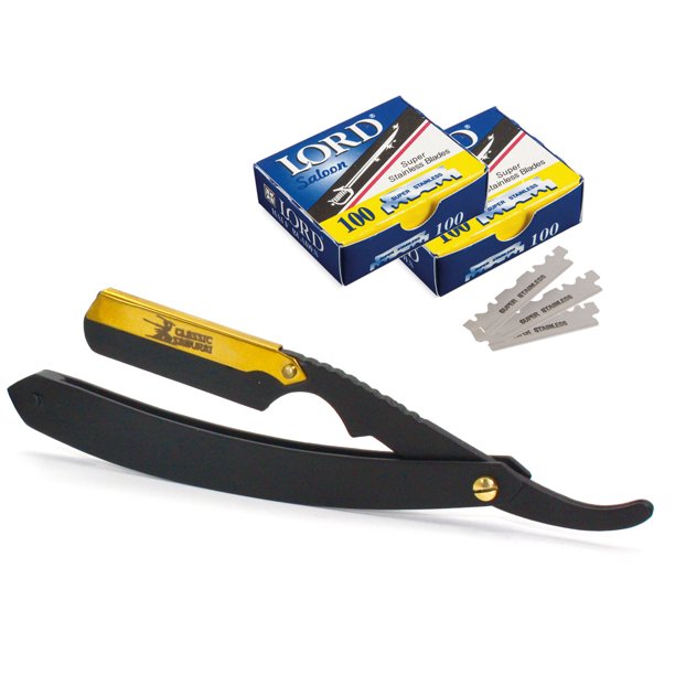 Classic Samurai CS-102 Matte Black Golden Head Stainless Steel ...