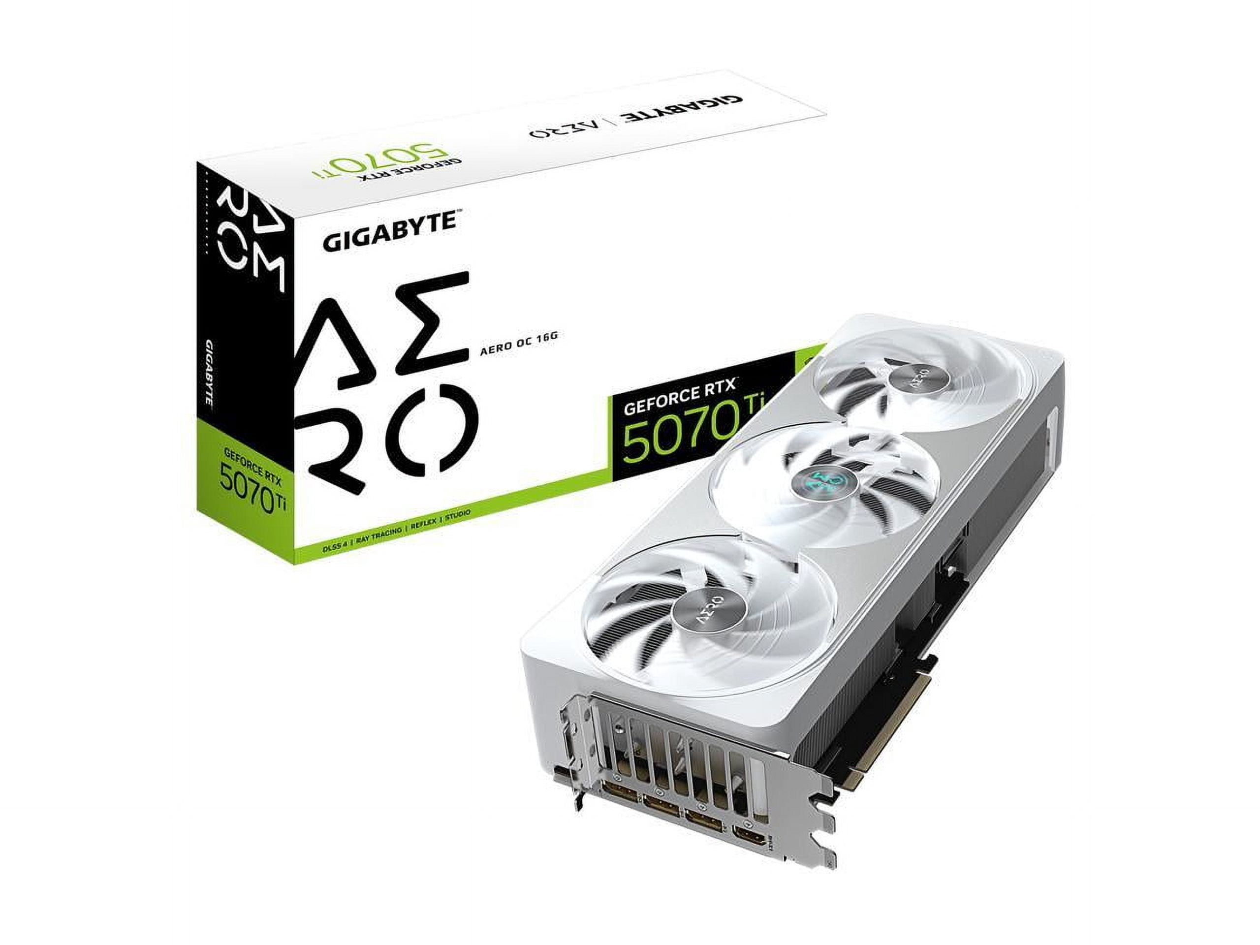 GIGABYTE AERO GeForce RTX 5070 Ti 16GB GDDR7 PCI Express 5.0 ATX Graphics Card GV-N507TAERO OC-16GD