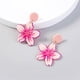 thumbnail image 4 of Pendientes de tuerca de flor rosa, bonitos pendientes de flor para mujer y niña, hipoalergénicos Wmkox8yii fajkfhkj5052, 4 of 9