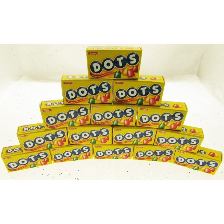 Dots Gum Drops, 15 Fun Size Boxes, Fruit Chewy Candy, 1oz Each