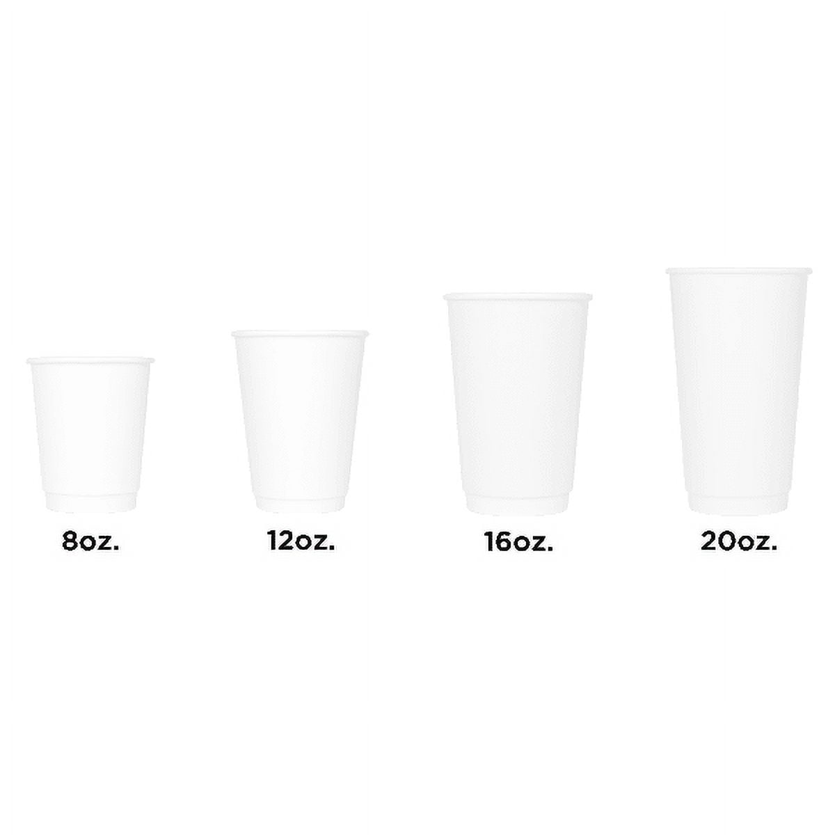 Karat 12oz Insulated Paper Hot Cups - White (90mm) - 500 ct