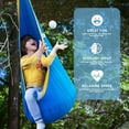 thumbnail image 6 of OUTREE Kids Pod Swing Seat, Cotton Child Hammock Swing Chair, Sensory Swing for Indoor and Outdoor Use,Blue and Yellow, 6 of 6