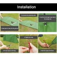 thumbnail image 4 of Folding Camping Windscreen Windshield Outdoor Picnic Windproof Curtain Screen Stove Windbreak with Carrying Bag for Camping Backpacking Cooking Picnic BBQ, 4 of 6