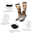 thumbnail image 3 of Fotbe Bucket Flower Cow Calcetas Divertidas Estampadas para Hombre y Mujer, Calcetas de Algodón hasta la Rodilla para Caminar, Correr, Enfermería y Embarazo, 3 of 6
