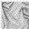 thumbnail image 4 of Soimoi White Poly Georgette Fabric Merry Christmas Text Decor Fabric Printed Yard 42 Inch Wide, 4 of 5