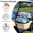 thumbnail image 6 of Uorisanigo Golf Cart Seat Cushion Soft Inked Sea Turtle GolfCart Seat Cushions Front for EZGO, Yamaha, Club Car and More 2-Seat Golf Carts, Elastic, 6 of 7