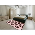 thumbnail image 5 of Ahgly Company Machine Washable Indoor Rectangle Transitional Pink Area Rugs, 5' x 7', 5 of 7
