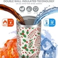 thumbnail image 3 of Christmas 30oz Handheld Travel Tumbler with Handle – Double Wall Stainless Steel Insulated Cup, Flip Straw Lid, Leak-Proof & BPA-Free for Hot and Cold Drinks – Durable Coffee & Juice Mug Black, 3 of 7
