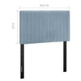 thumbnail image 4 of Modway Keira Velvet Upholstered Twin Headboard in Light Blue, 4 of 7