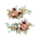 thumbnail image 4 of 2x flores traseras para silla de boda, decoración para pasillo de boda, arreglo Floral, botín moderno de flores artificiales para aniversario, 4 of 9