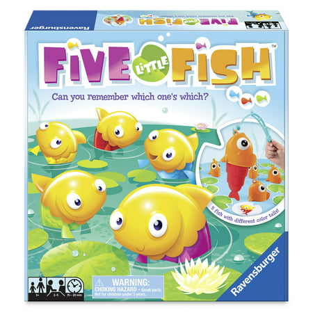 Five Little Fish Game, Preschool Board Game, 2-5 Players, Ages (Best Fish Tank Games)