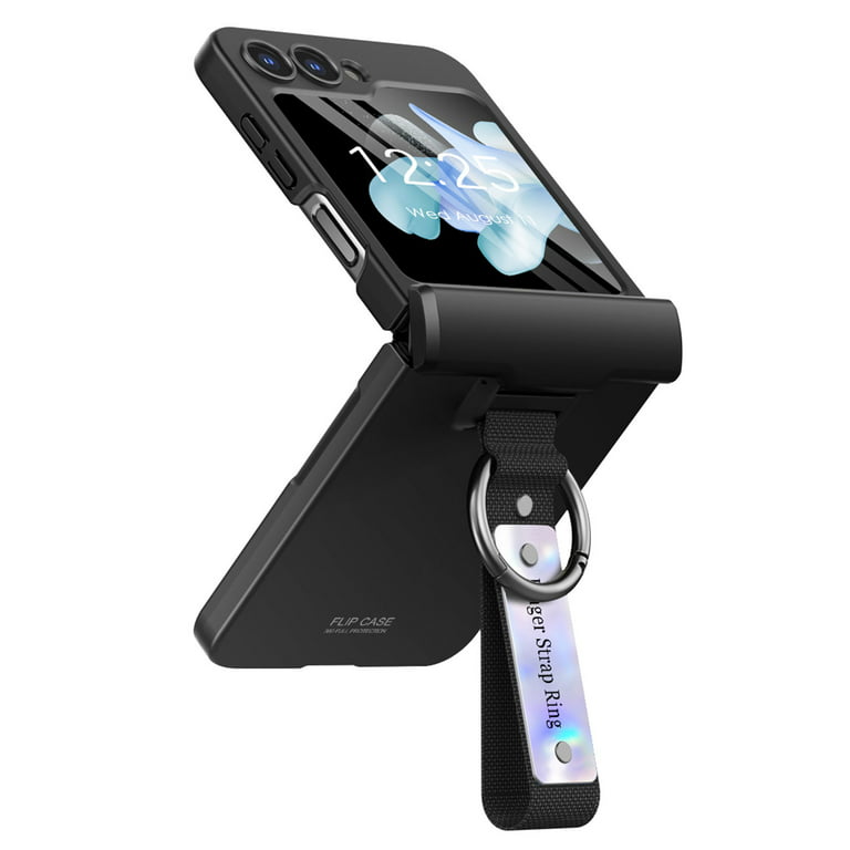 for Samsung Galaxy Z Flip 5 Case, Ultra-Thin Hard PC Frosted Phone Cover  Case for Samsung Galaxy Z Flip 5 5G Women Men [Ring Stand][Magnetic Hinge