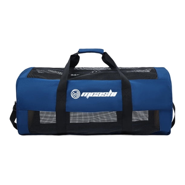Bolsa de lona de malla para buceo, bolsa de equipo de buceo, bolso de mano con correa ajustable para el hombro, almacenamiento para surfear, nadar al