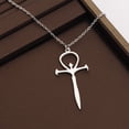 thumbnail image 3 of Collar CENWA Vampire Ankh con colgante de acero inoxidable, 46 cm, 3 of 7