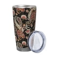thumbnail image 2 of Rateoe Paisley6 Printed Car Guy Gifts for Men Women Tumbler - 20oz/590ml Double Wall Vacuum Insulated Stainless Steel Travel Tumbler Cups with Lid & Straw-Straw Three-piece Set, 2 of 8