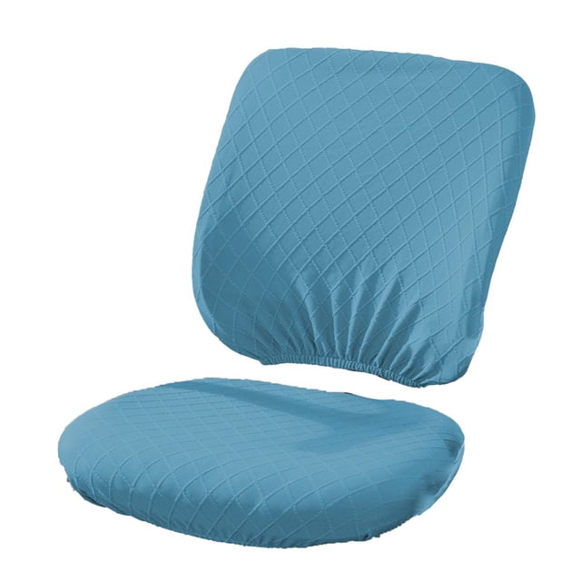 1 Set Chair Cover Simple Style Anti-slip Durable Soft Elastic Dustproof Split Design Office Computer Armchair Slipcover for Hotel