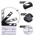 thumbnail image 2 of Claqueta Compacta de Borrado en Seco para Cine, Televisión, Cine, Escenas de Acción, Color y Negro., 2 of 7