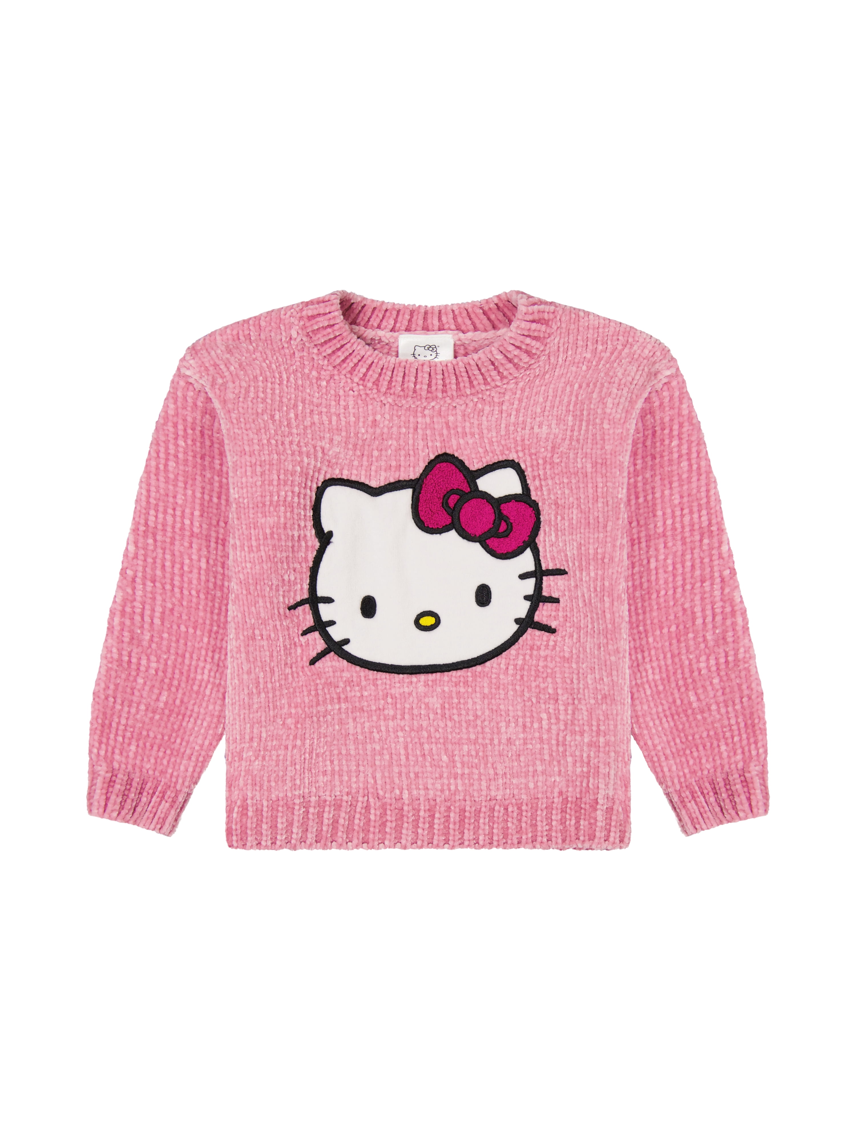 Hello Kitty Toddler Girls Chenille Sweater, Sizes 12 Months - 5T