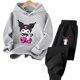 thumbnail image 3 of Conjunto de sudadera con capucha para deportes al aire libre para niños y niñas de 3 a 14 años con dibujos animados de Hello Kitty Kuromi, 3 of 5
