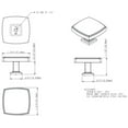 thumbnail image 2 of Jeffrey Alexander 141L Renzo 1-3/4" Bold Stepped Square Large Cabinet Knob / Drawer Knob -, 2 of 7