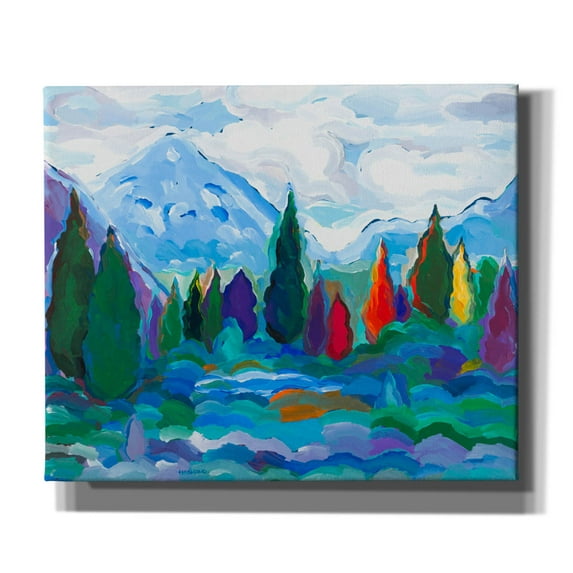 Epic Graffiti 'Glacier Legacy #2' by Hooshang Khorasani, Canvas Wall Art, 24"x20"