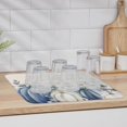 thumbnail image 6 of Blue Gray Pumpkins Fall Dish Drying Mat for Kitchen Counter, Thanksgiving Eucalyptus Leaves Baby Bottle Microfiber Drying Pad, Rustic Botanical Absorbent Coffee Cup Dishes Drainer Mats 16"x18", 1 Pcs, 6 of 6