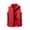Red, variant on IROINNID Men's Sleeveless V-Neck Short Vest Solid Color Loose Outdoor Warm Clothing Heated For Riding Skiing Fishing Charging Via Heated Coat With Pocket