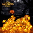 thumbnail image 5 of Pumpkin String Lights 9.8ft 30 LEDs Halloween Lights Battery Powered with Remote Decorative Lights for Thanksgiving Autumn Party Indoor Fall Outdoor Halloween Decor, 5 of 6