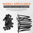 thumbnail image 6 of Nylon Universal Cable Tie Buckle, Nylon Cable Ties for Car, Self-Locking Nylon Zip Ties Holder, CableTies Tool 100 Pcs,100 * Cable Tie Buckle,Black, 6 of 7