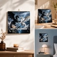 thumbnail image 4 of LEFXSMR 2027 Desk Calendar, 8.27"x8.27" Dragon Spiral Bound Decorative 12-Month Planner Desk Calendar, Calendar for Study Office Home Decor Gifting, 4 of 7