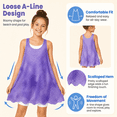 thumbnail image 3 of Girls Swim Cover Up for Swimwear Knit Kids Summer Beach Bathing Suit Coverup Cami Dress for Size 4-7Y, 3 of 7