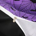 thumbnail image 4 of Homewish Halloween Spider Web Bedding,Gothic Bat Pattern Duvet Cover Full,Lavender Black,Black Reversible,3-Piece,1 Duvet Cover and 2 Pillowcases, 4 of 6
