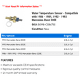 thumbnail image 2 of Water Temperature Sensor - Compatible with 1986 - 1989, 1992 - 1993 Mercedes-Benz 300E 1987 1988, 2 of 2