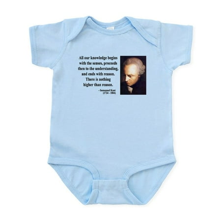 

CafePress - Immanuel Kant 2 Infant Bodysuit - Baby Light Bodysuit Size Newborn - 24 Months