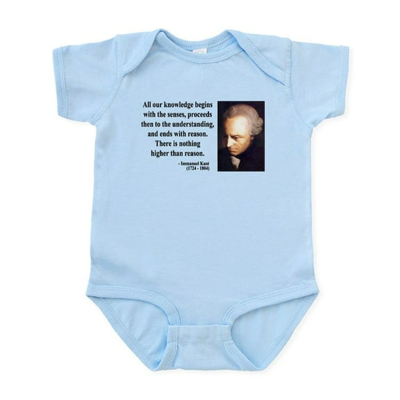 CafePress - Immanuel Kant 2 Infant Bodysuit - Baby Light Bodysuit, Size Newborn - 24 Months