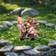 thumbnail image 4 of Decoración de jardín en maceta con inserto de acrílico para suelo de elfos del bosque y ciervos, 4 of 7