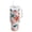 Coral and Teal Floral Pattern, variant on 40 oz Insulated Stainless Steel Tumbler Double Wall Stainless Steel Tumbler with 2-Way Drinking Colorful Butterflies with Flowers