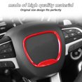 thumbnail image 3 of CheroCar ABS Steering Wheel Trim for Dodge Challenger Charger 2015+ for Dodge Durango 2014+, Red, 3 of 7