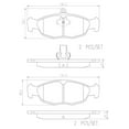 thumbnail image 2 of Brembo Brake Pad P36017N NAO; FMSI Number D688-7563; Ceramic; Set Of 4, 2 of 2