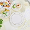 thumbnail image 4 of 175 Pcs Paper Plates and Napkins Party Supplies, 25 Guests Disposable Party Decorations, Paper Plates Napkins Cups for Baby Shower Birthday Wedding, 4 of 6