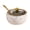 White, variant on Compact Stainless Steel Container with Glass Lid & Spoon Hygienic Kitchen Storage for Salt & Sugar