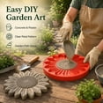 thumbnail image 4 of 15 Inch Reusable Flexible Sunflower Stepping Stone Mold, DIY Craft Concrete Cement Casting Mold for Garden Pathway & Lawn Decoration, Ideal for Home & Gardening Enthusiasts, 4 of 6