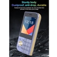 thumbnail image 6 of Yajisi 2G Cellphone Thin 2.8 Inch / 7.1 cm Bar Phone with Big Button Clear Sound Triple SIM Card Slots 3800mAh Battery FM Radio Bright Flashlight for Seniors Unlocked Standard Mobile Blue, 6 of 9
