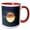 Red/White, variant on 3drose, Misty Moon and Stars - Astronomy, 11oz Two-tone Red Mug
