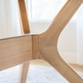 thumbnail image 4 of Plank+Beam 62" Verso Oval Dining Table for 4, Solid Wood Kitchen Table for Dinner Room, Blonde, 4 of 8