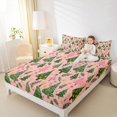 thumbnail image 4 of Homewish Xmas Tree Full Size Sheets 4-Piece for Kids Children Teens,Happy New Year Breathable Bed Sheets,Merry Christmas Lightweight Sheet Sets,Breathable Home Decor, 4 of 7