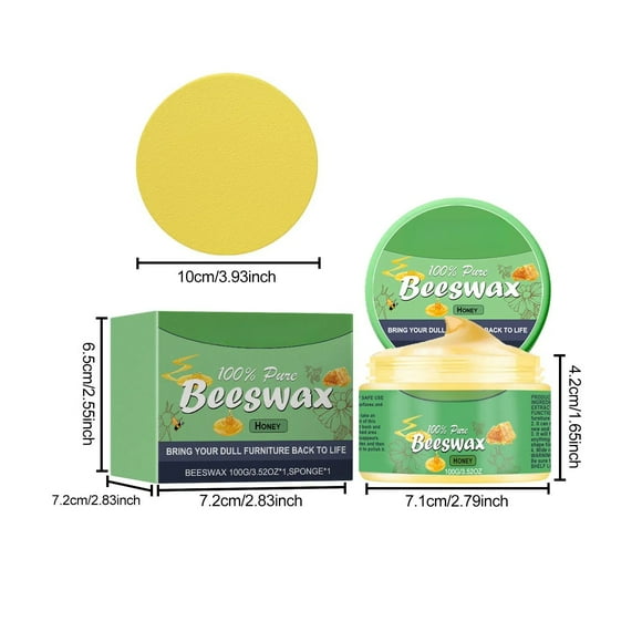JJKBVCLO Scratch Beeswax Home Wood Floor Scratch Color And Brightening Care Wax